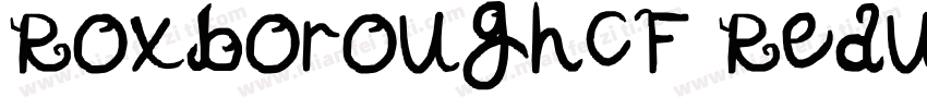 RoxboroughCF Redular字体转换
